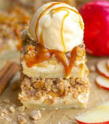 Apple Pie Cheesecake Bars-36