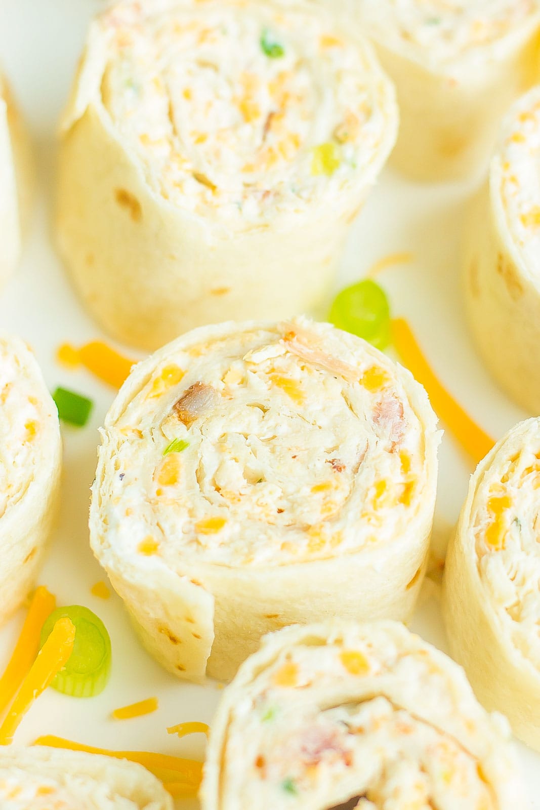 Crack chicken pinwheels.