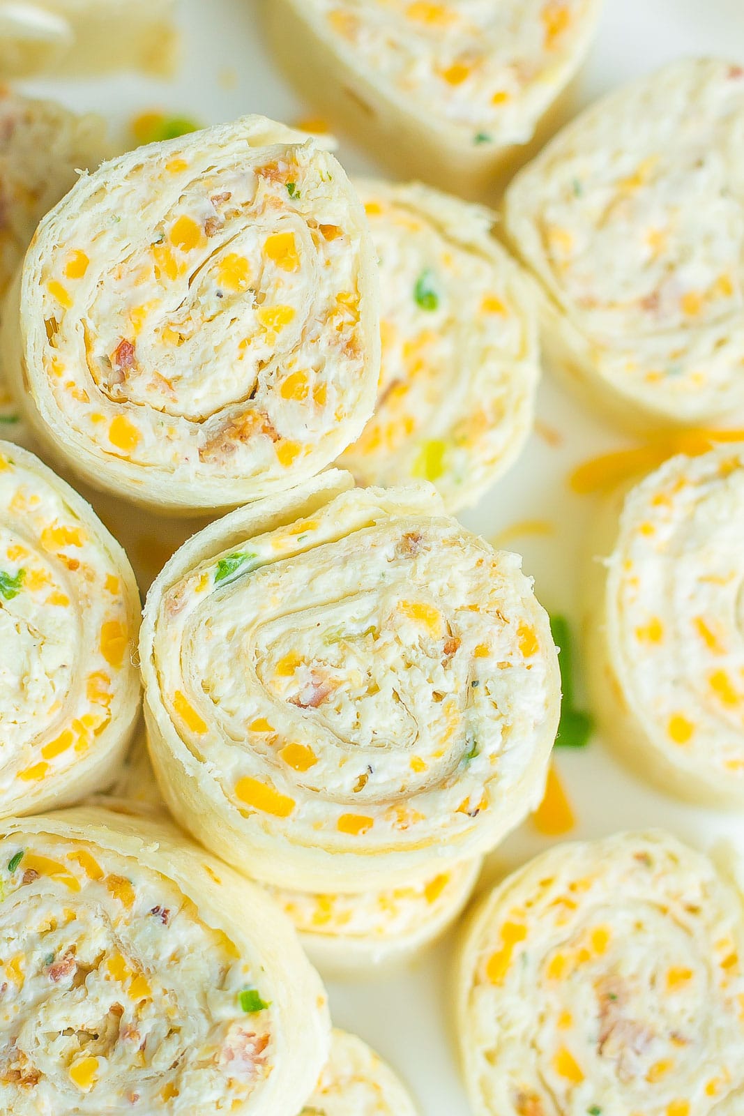 Chicken Bacon Ranch Pinwheels.