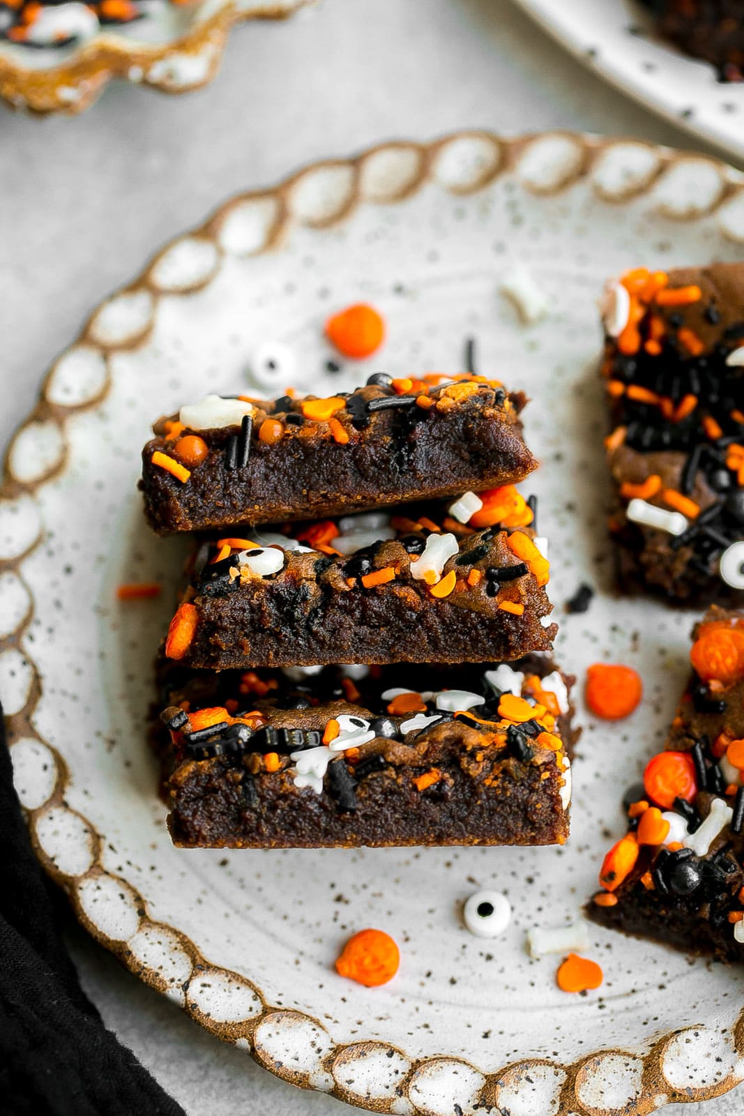 Halloween Cookie Bars.