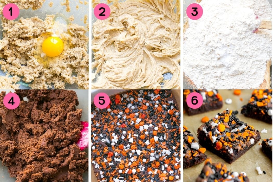 How to make Halloween Cookie Bars.