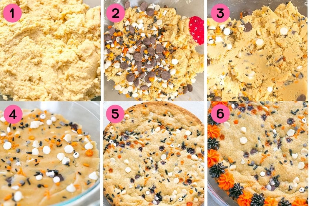 How to make Halloween Cookie Cake.