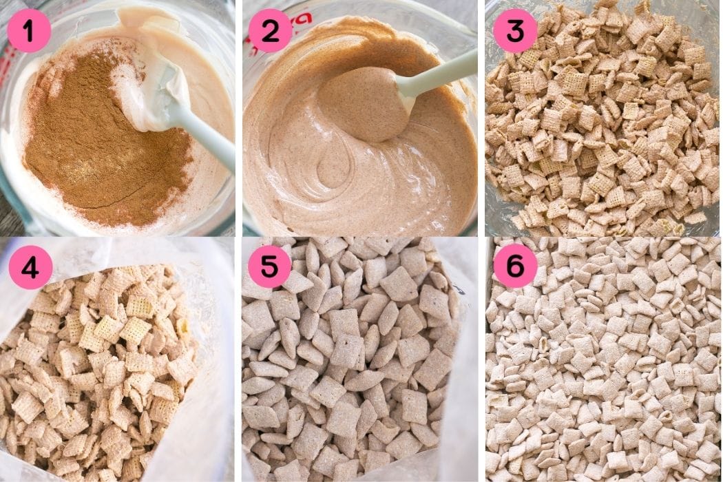 How to make Pumpkin muddy buddies.