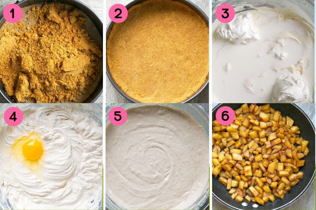 How to make Apple Pie Cheesecake.