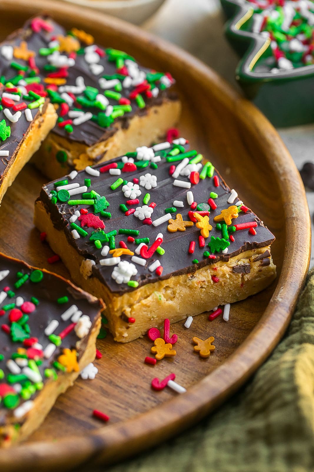 Buckeye Bars on a plate.