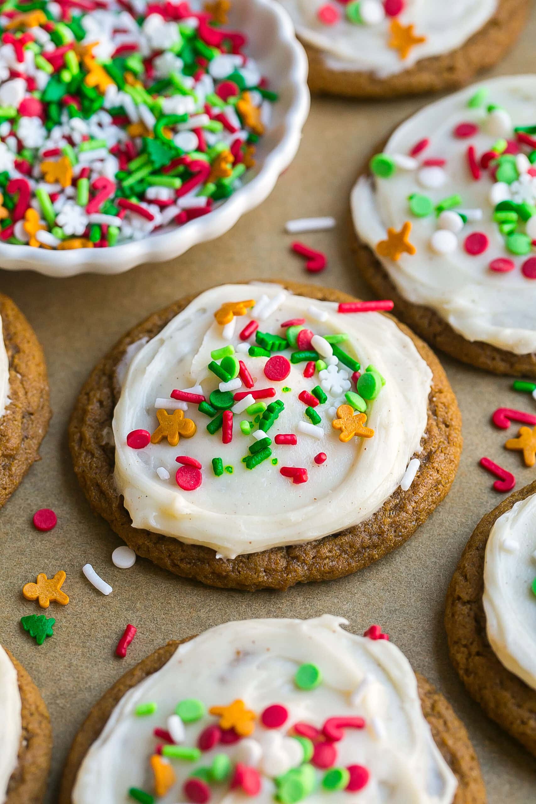 Soft Gingerbread Cookies.