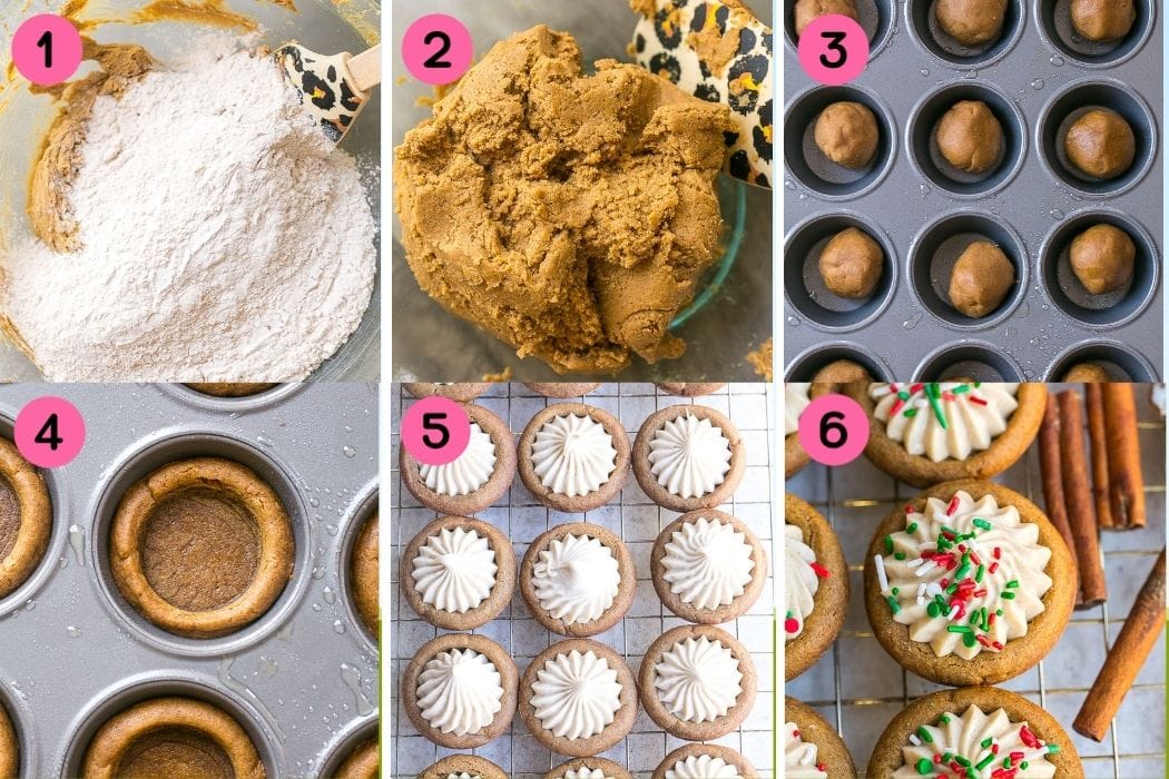 How to make Gingerbread Cheesecake Cookies.