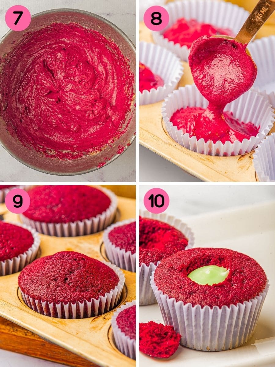 How to make grinch cupcakes.