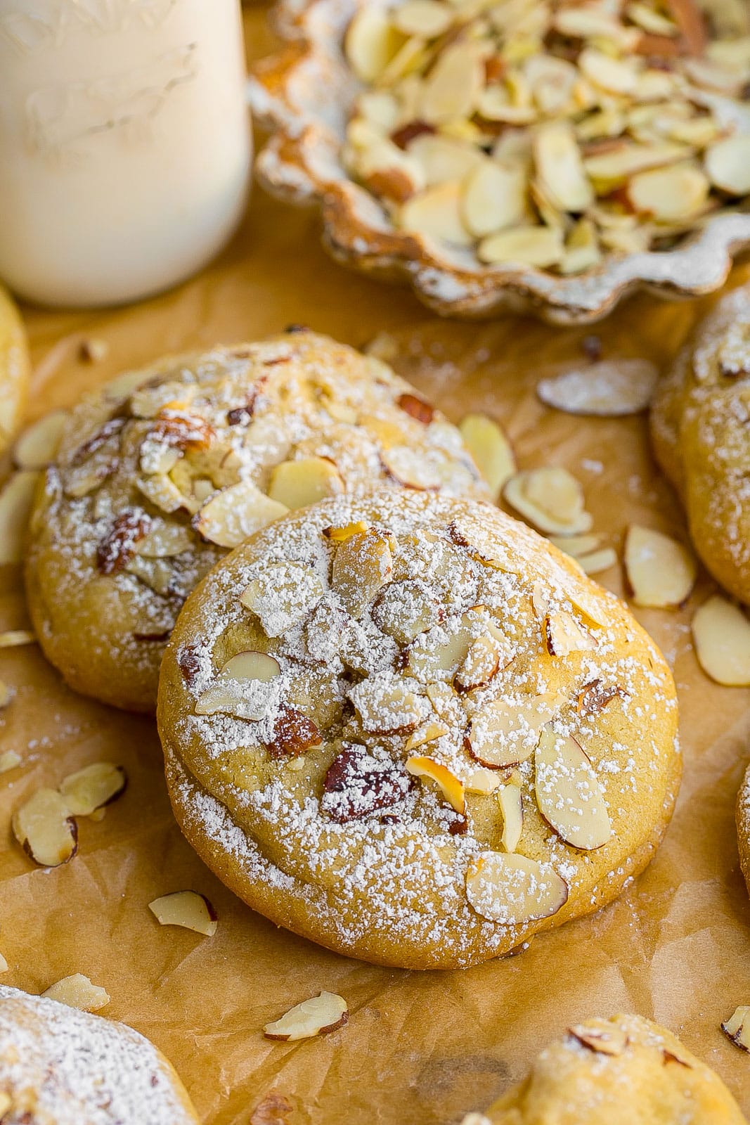 Almond Croissant Cookies.