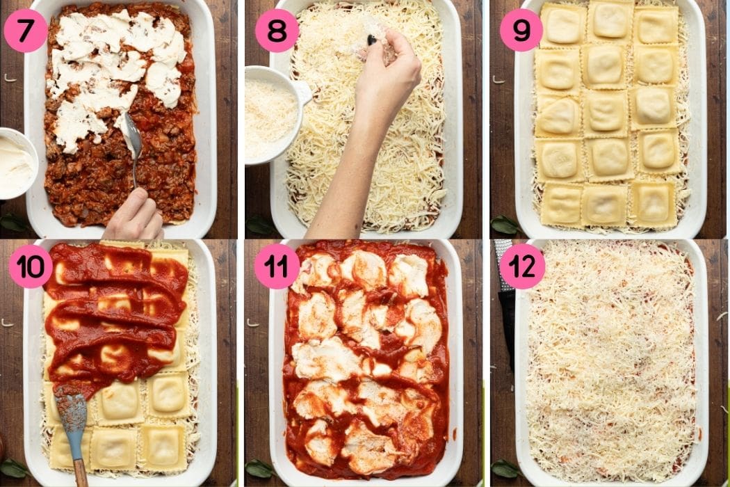 Step by step process of Lazy Lasagna recipe.