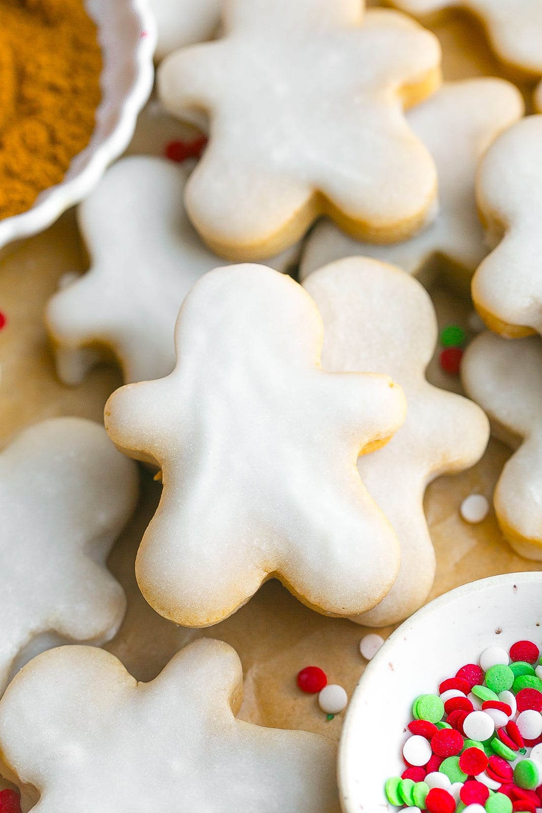 Frosted Gingerbread Cookies.