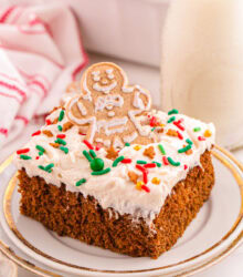 Gingerbread Cake with Cream Cheese Frosting