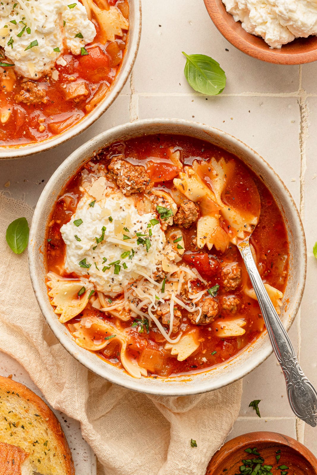 One Pot Lasagna Soup