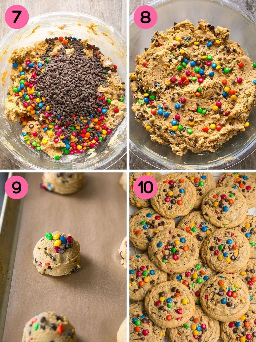 How to make Peanut Butter M&M Cookie dough.