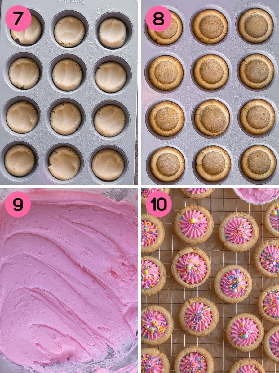 How to bake sugar cookie dough in muffin pan. 