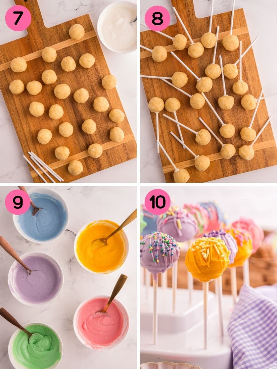 How to make Easter cake pops recipe.