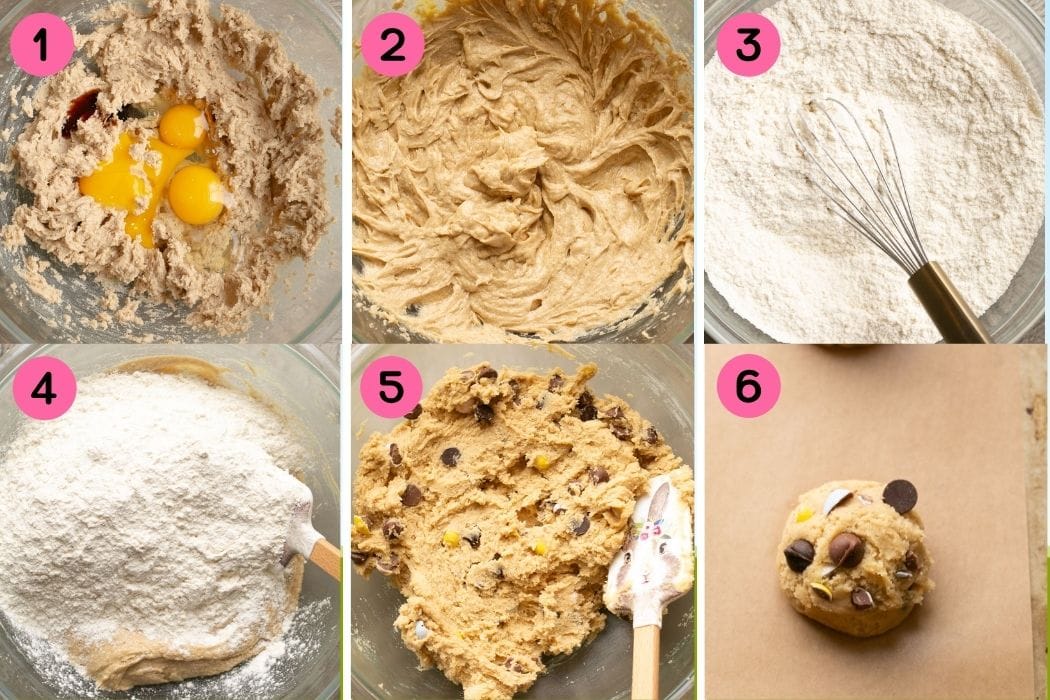 How to make Chocolate Chip Easter Cookies.