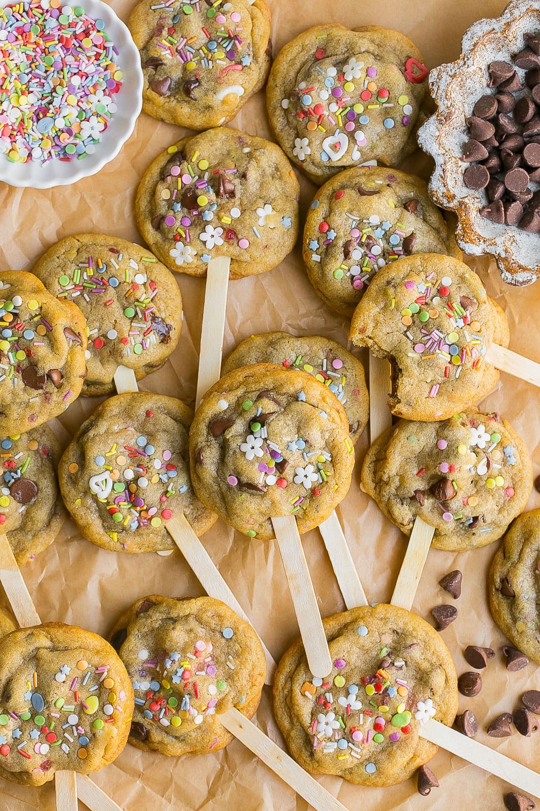 Chocolate Chip Cookie Pops.