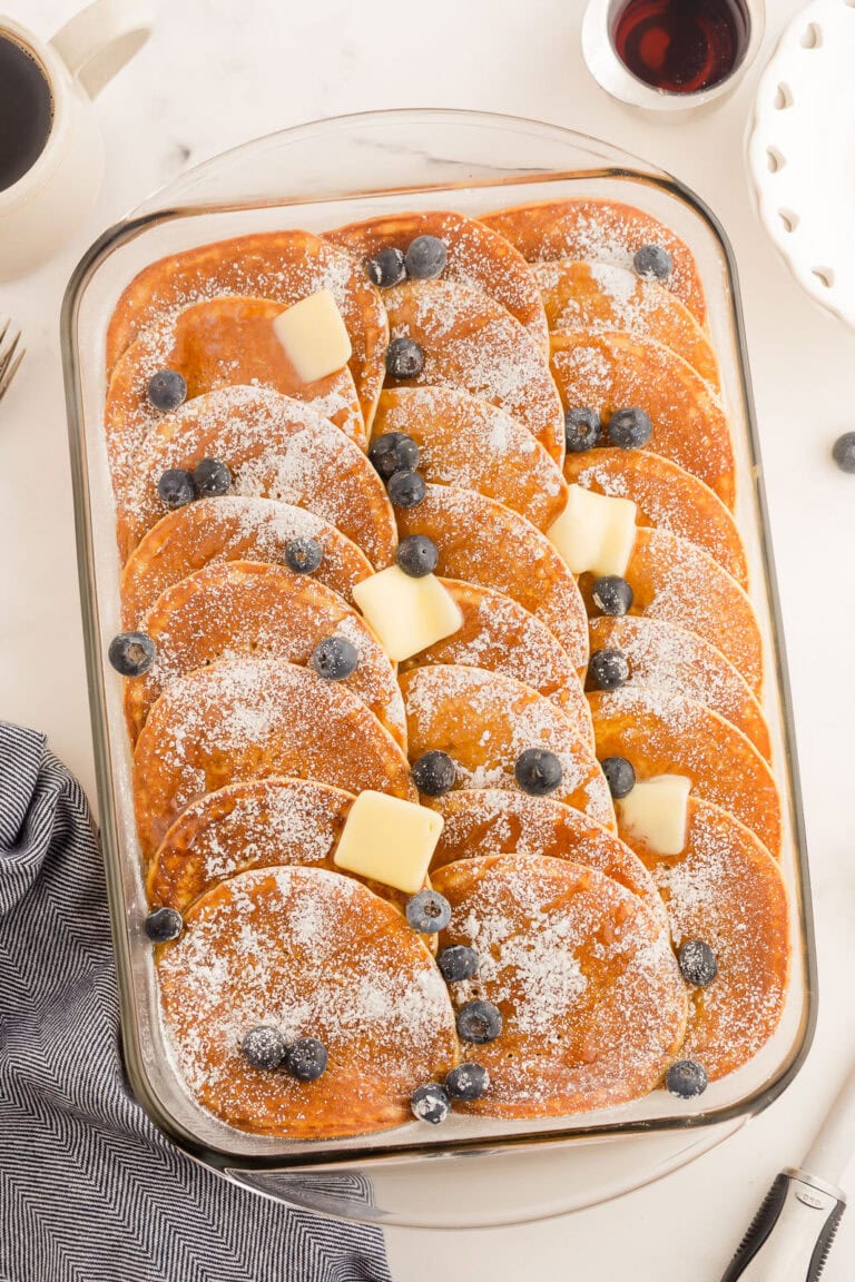 Blueberry Pancake Casserole