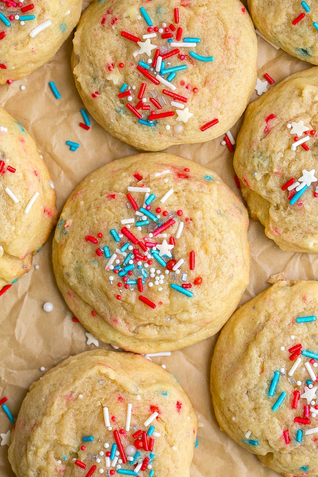 Red, White and Blue Cookies