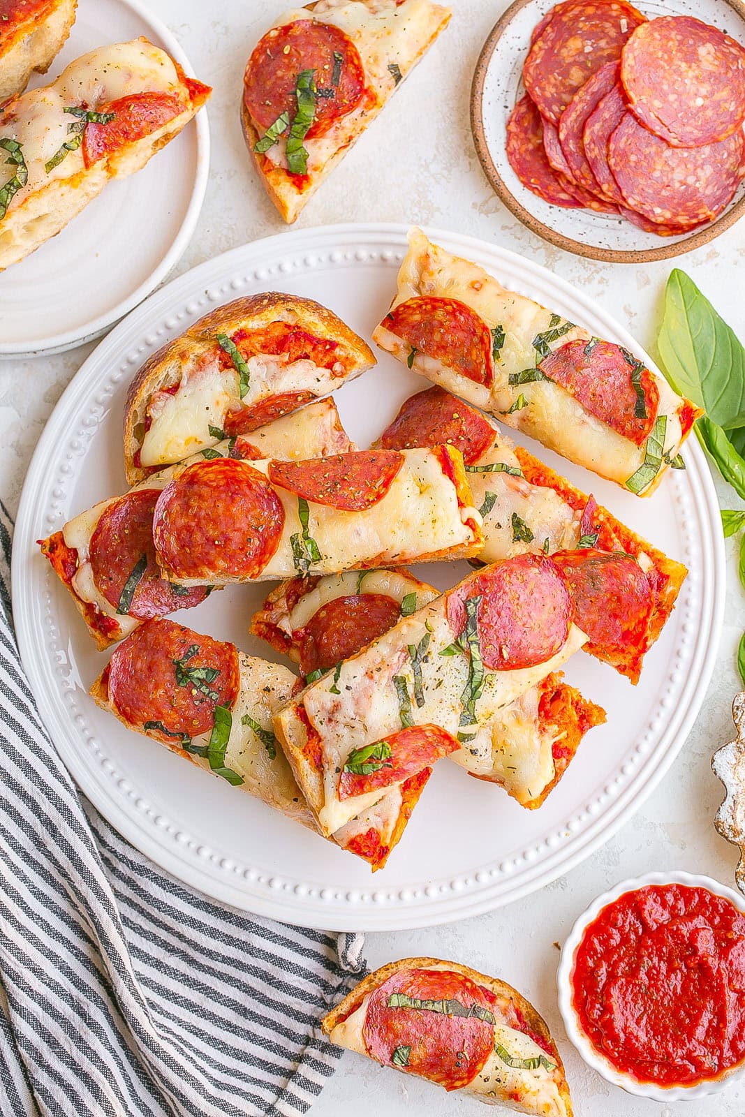 Sourdough Pizza Bread on plate.