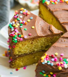 Yellow Birthday Cake-19
