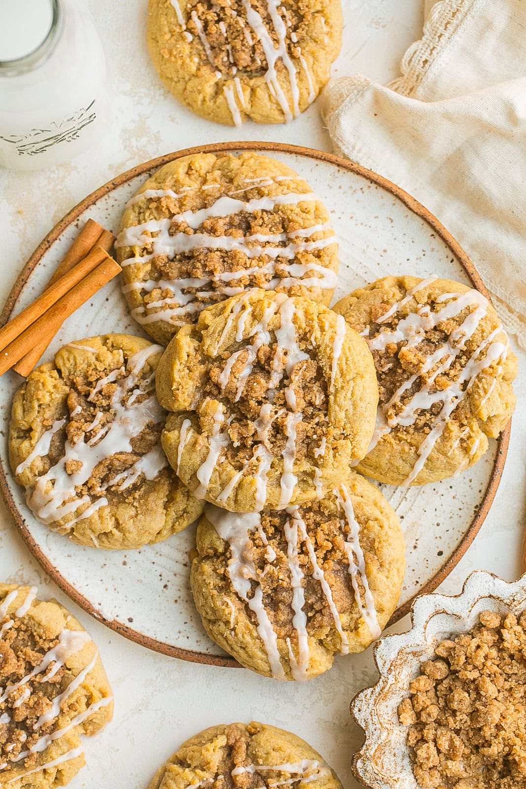 Coffee Cake Cookies on a plate.