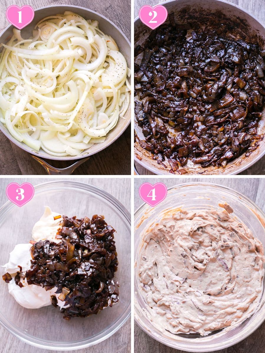How to make creamy onion dip from scratch.