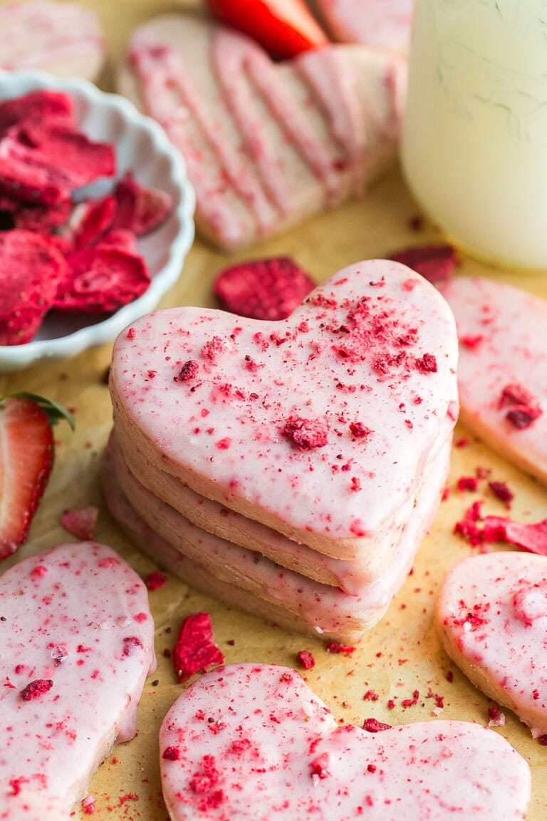 Strawberry Shortbread Cookies