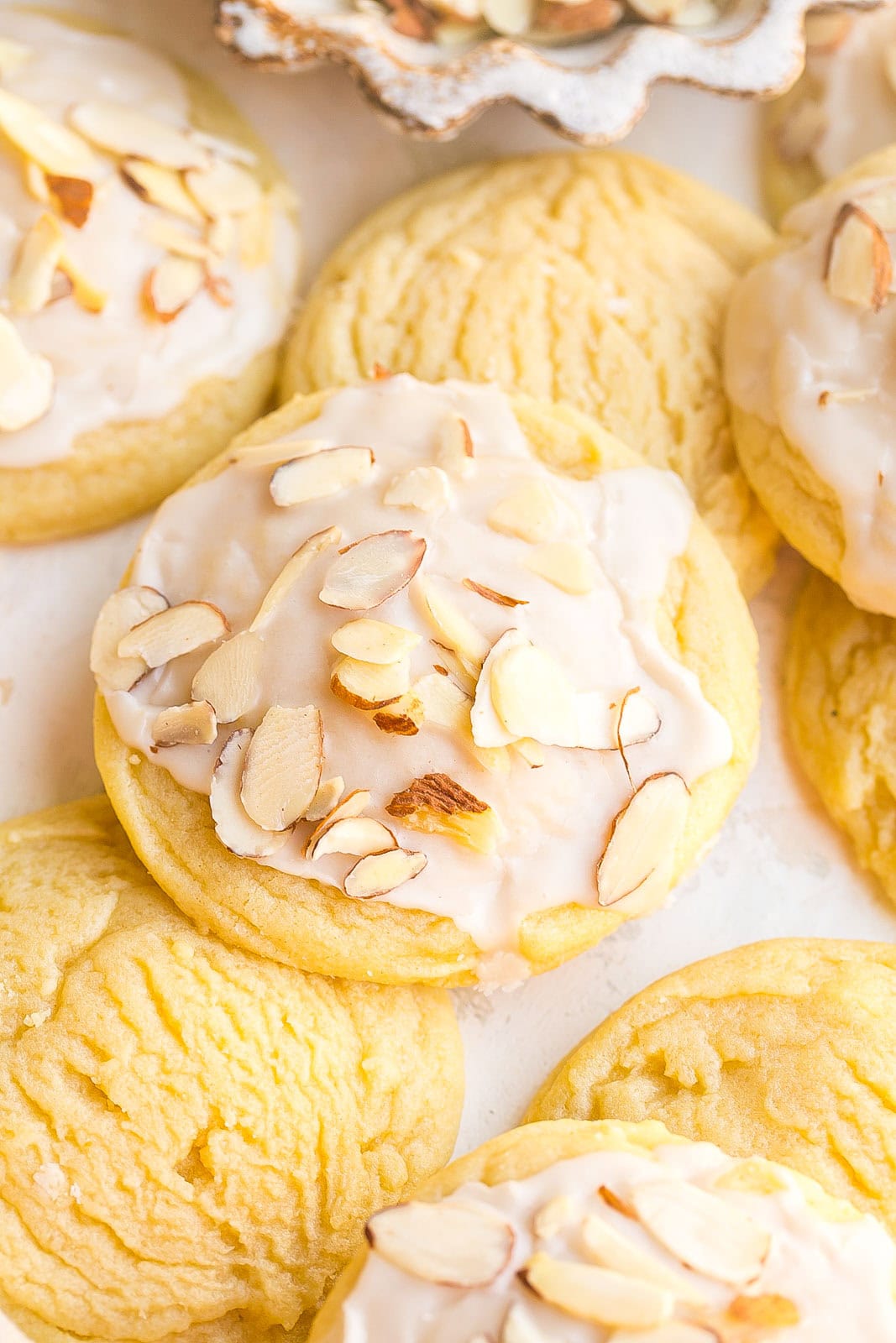 Bakery-style almond sugar cookies.