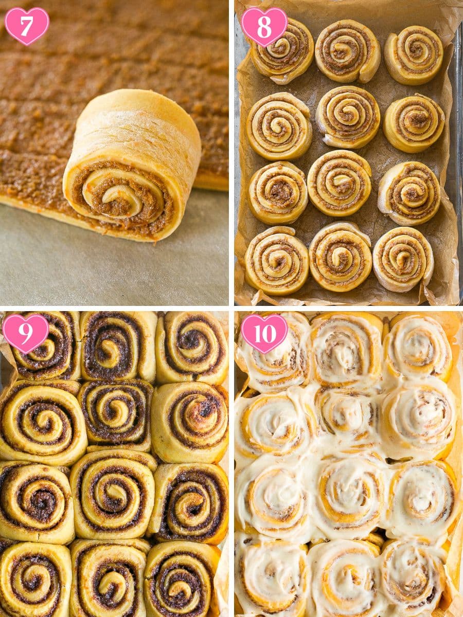 Spring Cinnamon Rolls recipe, step by step.