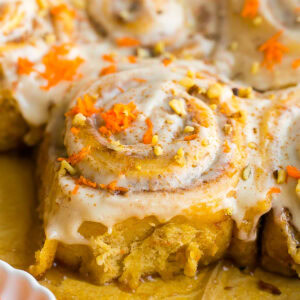 Carrot Cake Cinnamon Rolls