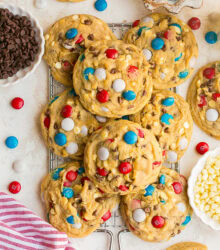 4th of July Chocolate Chip M&M Cookies 4th oj July M&M Cookies-24
