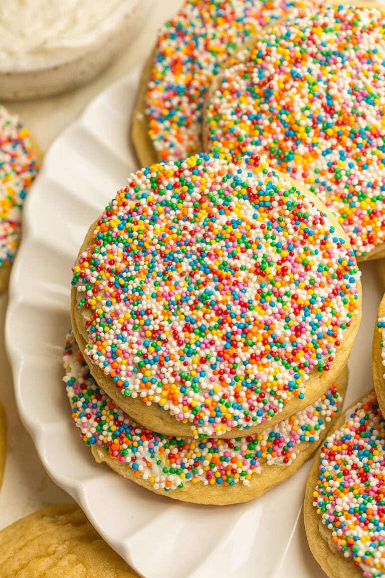 Dot Cake Cookies (Frosted Sugar Cookies)