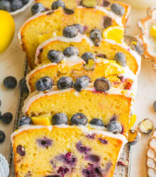Blueberry Lemon Pound Cake Lemon Loaf -28