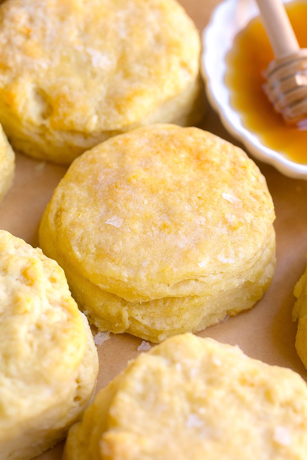 Easy Homemade Buttermilk Biscuits baked until golden brown and served warm.