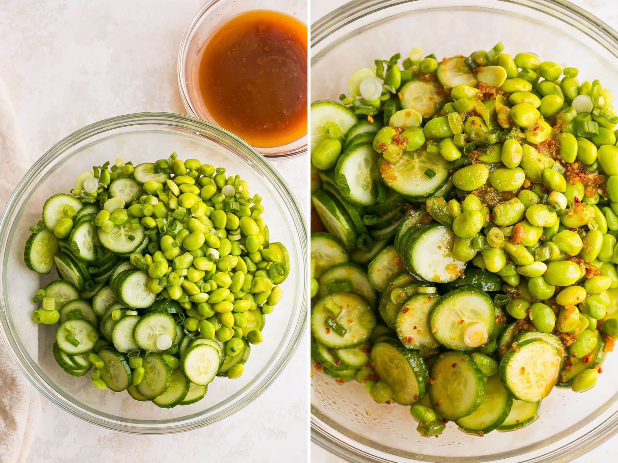 How to make Edamame & Cucumber Salad.